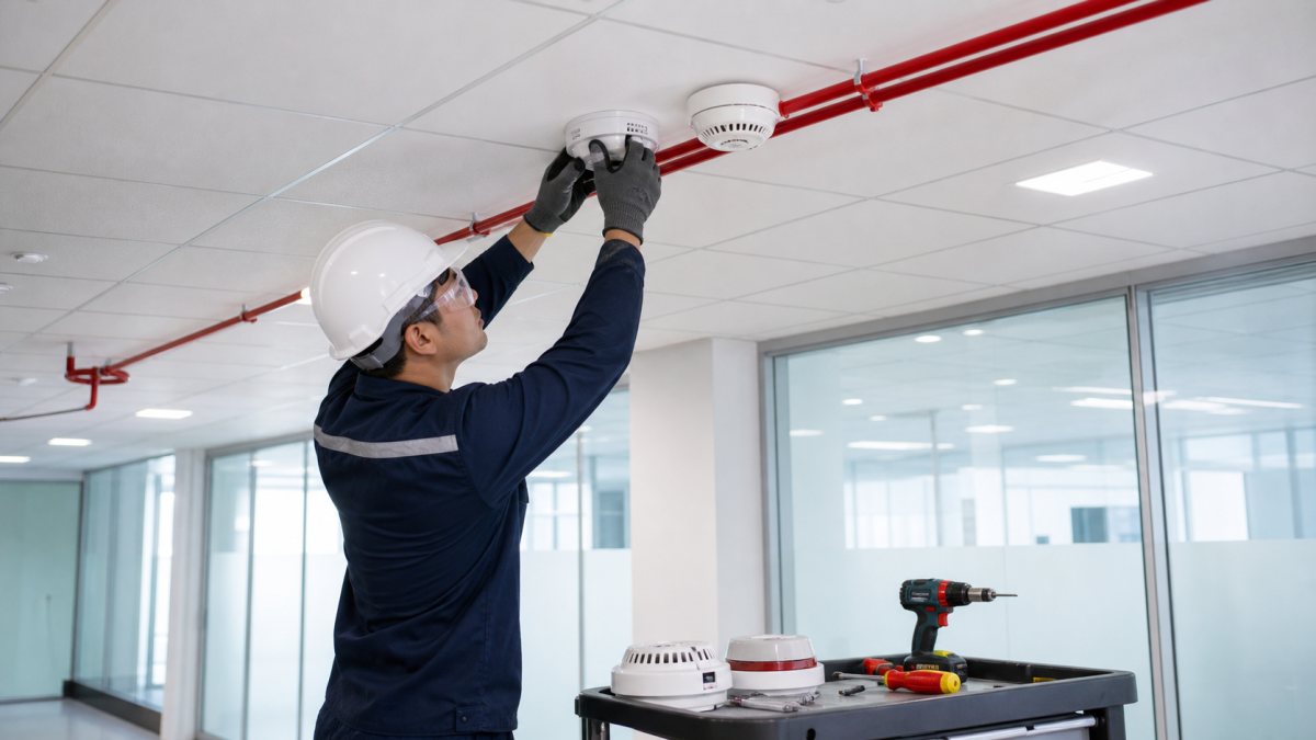Instalasi Smoke Detector Heat Detector Boyolali
